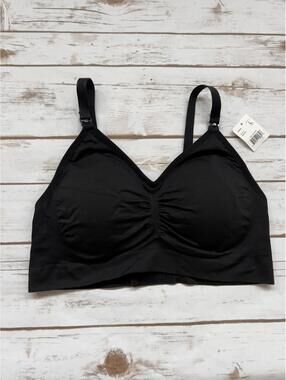 Motherhood Maternity Black Nursing Bra Size LG